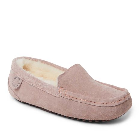 Women's Fireside by Dearfoams Mel Genuine Shearling Moccasin